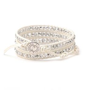 Victoria Emerson Wrap Bracelet White Silver